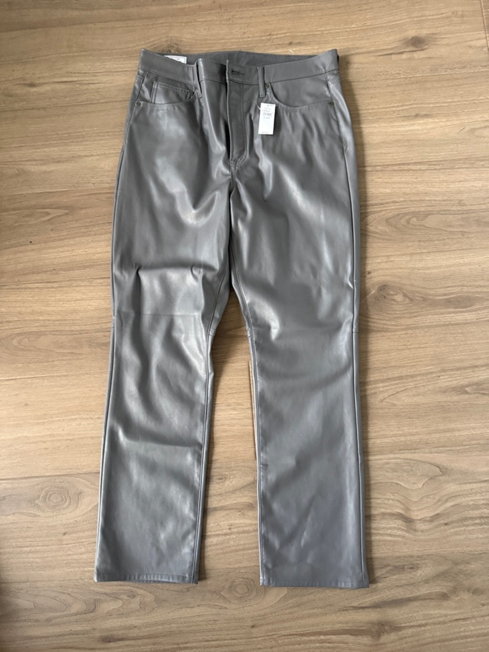 GAP Women’s Vintage Slim High Rise Gray Faux Leather pants